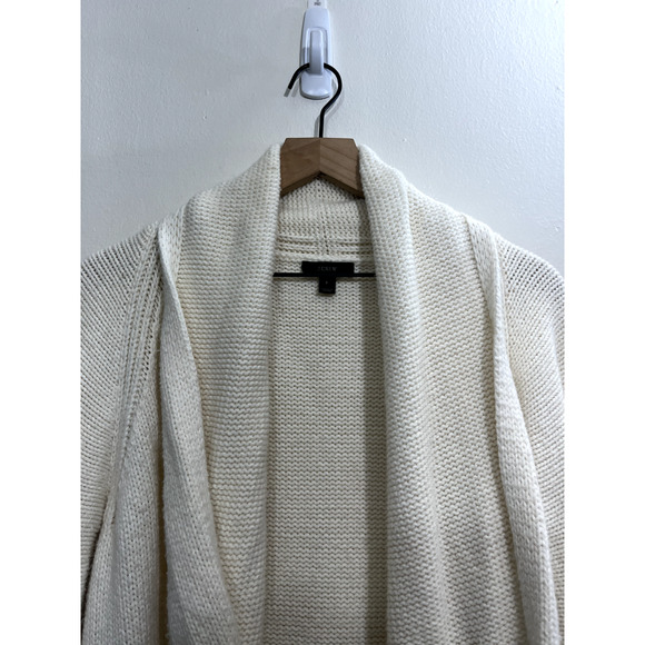 J. Crew Womens Oversized Wool Blend Open Front Long Cardigan Shawl Collar Knit S - Picture 9 of 15